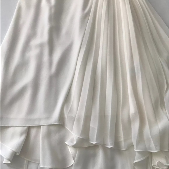 HALSTON HERITAGE Dress One-Shoulder Sz 10 - Picture 8 of 12